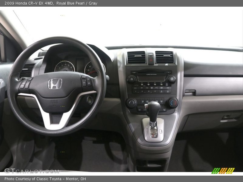 Royal Blue Pearl / Gray 2009 Honda CR-V EX 4WD