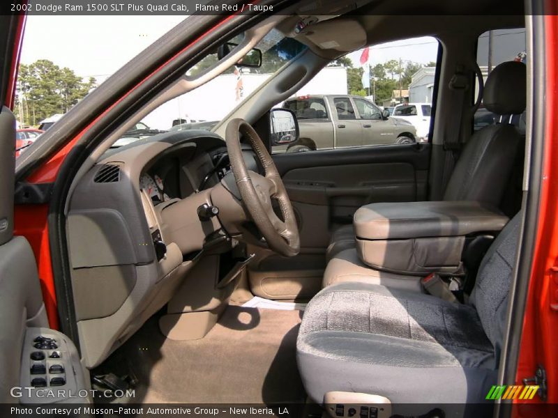 Flame Red / Taupe 2002 Dodge Ram 1500 SLT Plus Quad Cab