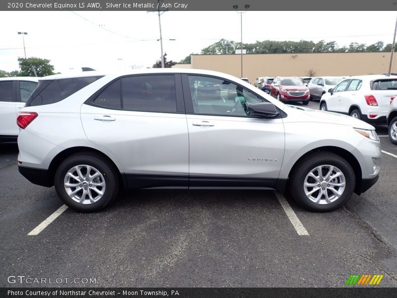Silver Ice Metallic / Ash Gray 2020 Chevrolet Equinox LS AWD