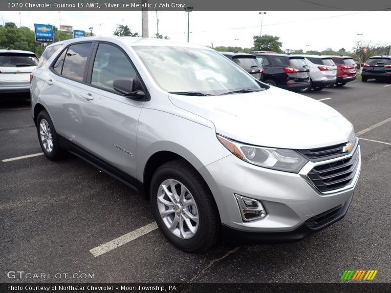 Silver Ice Metallic / Ash Gray 2020 Chevrolet Equinox LS AWD