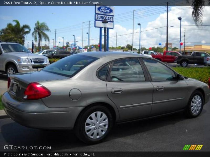 Spruce Green Metallic / Medium Graphite 2001 Ford Taurus LX
