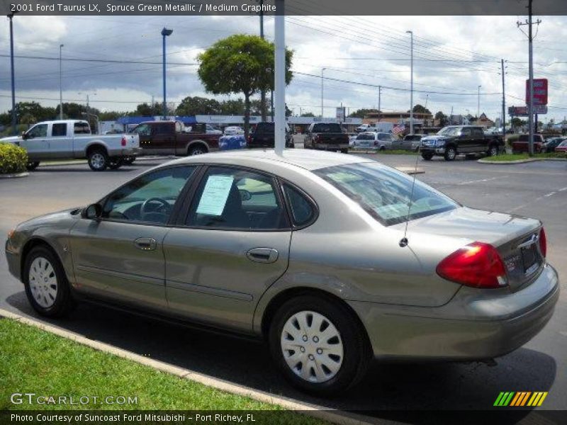 Spruce Green Metallic / Medium Graphite 2001 Ford Taurus LX
