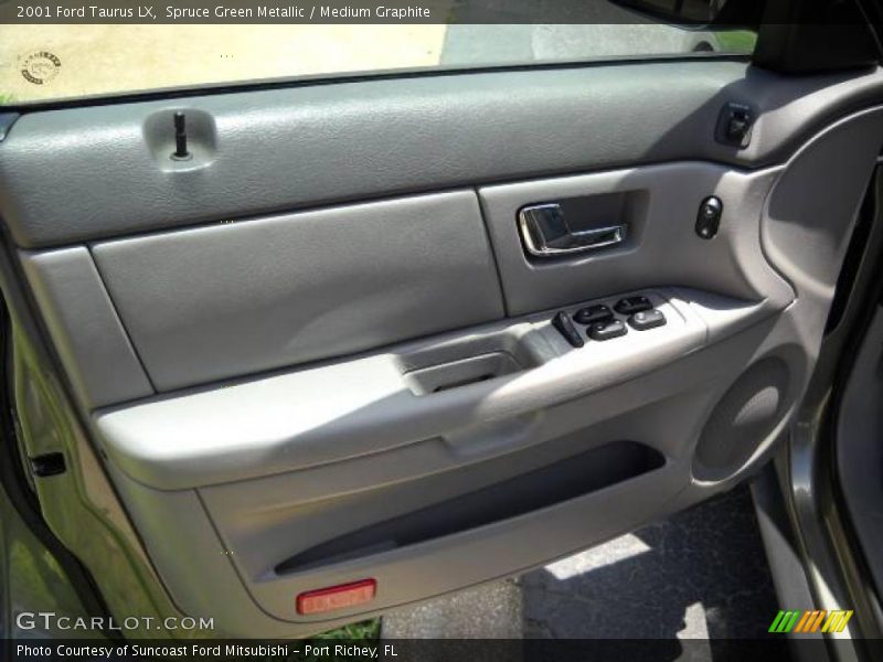 Spruce Green Metallic / Medium Graphite 2001 Ford Taurus LX