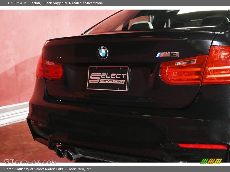 Black Sapphire Metallic / Silverstone 2015 BMW M3 Sedan