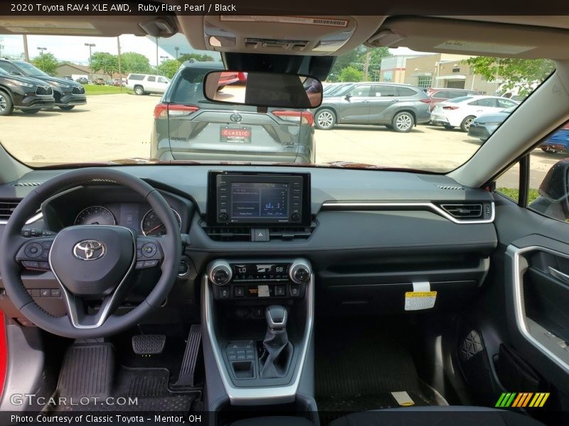 Ruby Flare Pearl / Black 2020 Toyota RAV4 XLE AWD