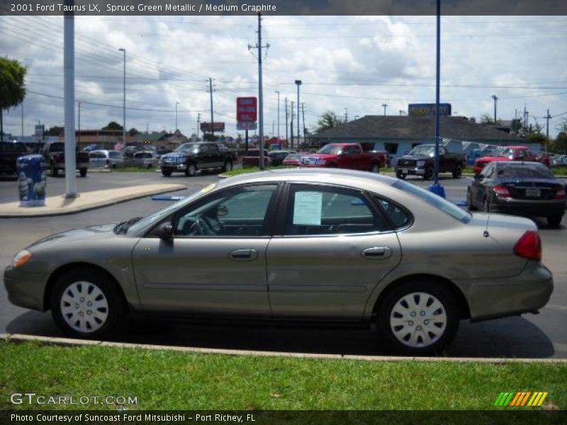 Spruce Green Metallic / Medium Graphite 2001 Ford Taurus LX