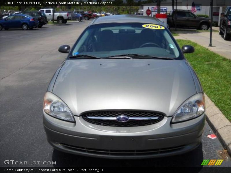 Spruce Green Metallic / Medium Graphite 2001 Ford Taurus LX