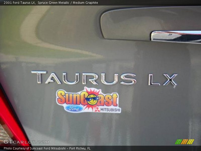 Spruce Green Metallic / Medium Graphite 2001 Ford Taurus LX