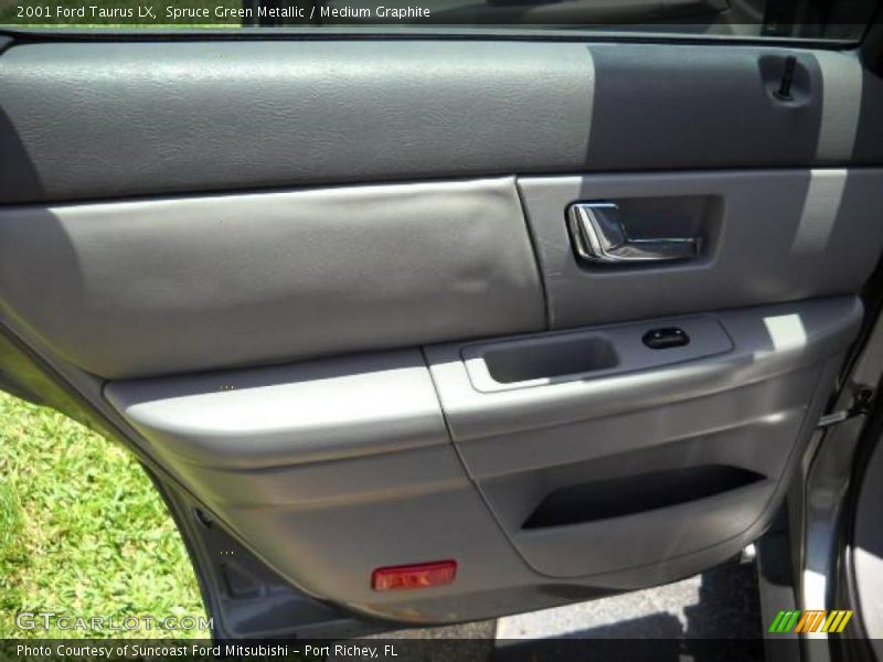 Spruce Green Metallic / Medium Graphite 2001 Ford Taurus LX