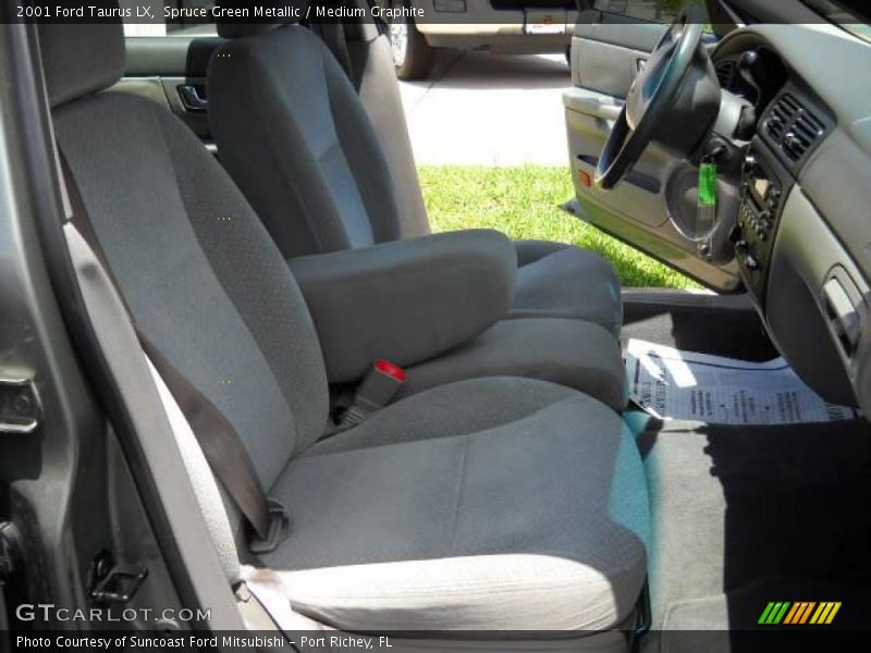 Spruce Green Metallic / Medium Graphite 2001 Ford Taurus LX