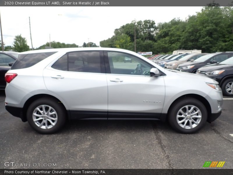 Silver Ice Metallic / Jet Black 2020 Chevrolet Equinox LT AWD