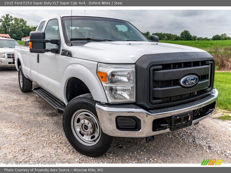 Oxford White / Steel 2015 Ford F250 Super Duty XLT Super Cab 4x4