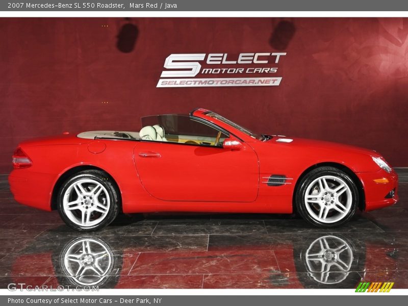 Mars Red / Java 2007 Mercedes-Benz SL 550 Roadster
