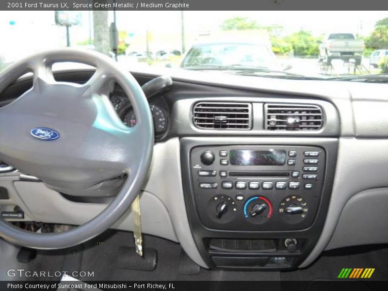 Spruce Green Metallic / Medium Graphite 2001 Ford Taurus LX