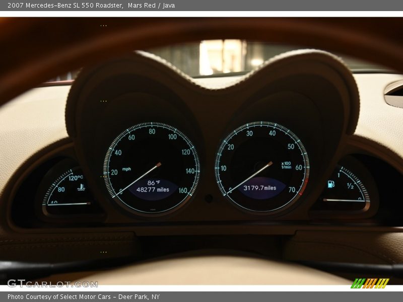 Mars Red / Java 2007 Mercedes-Benz SL 550 Roadster
