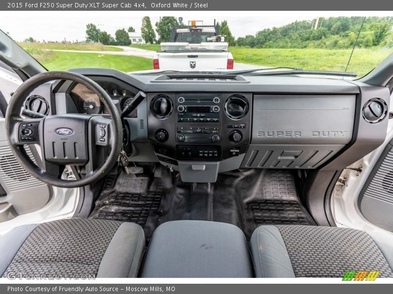 Oxford White / Steel 2015 Ford F250 Super Duty XLT Super Cab 4x4