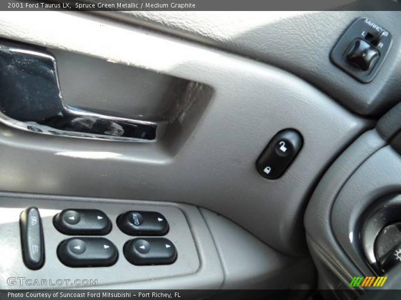 Spruce Green Metallic / Medium Graphite 2001 Ford Taurus LX