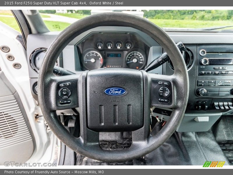 Oxford White / Steel 2015 Ford F250 Super Duty XLT Super Cab 4x4