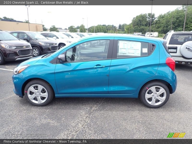 Caribbean Blue Metallic / Jet Black 2020 Chevrolet Spark LS