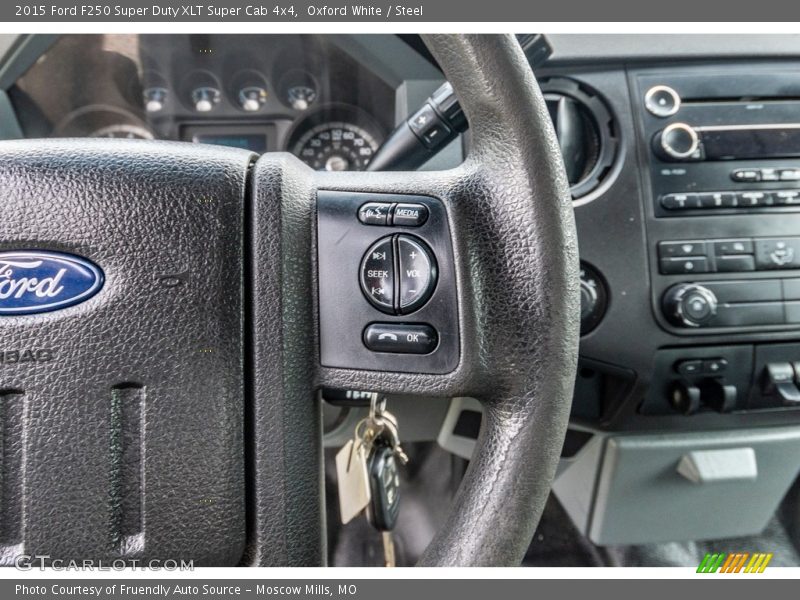 Oxford White / Steel 2015 Ford F250 Super Duty XLT Super Cab 4x4
