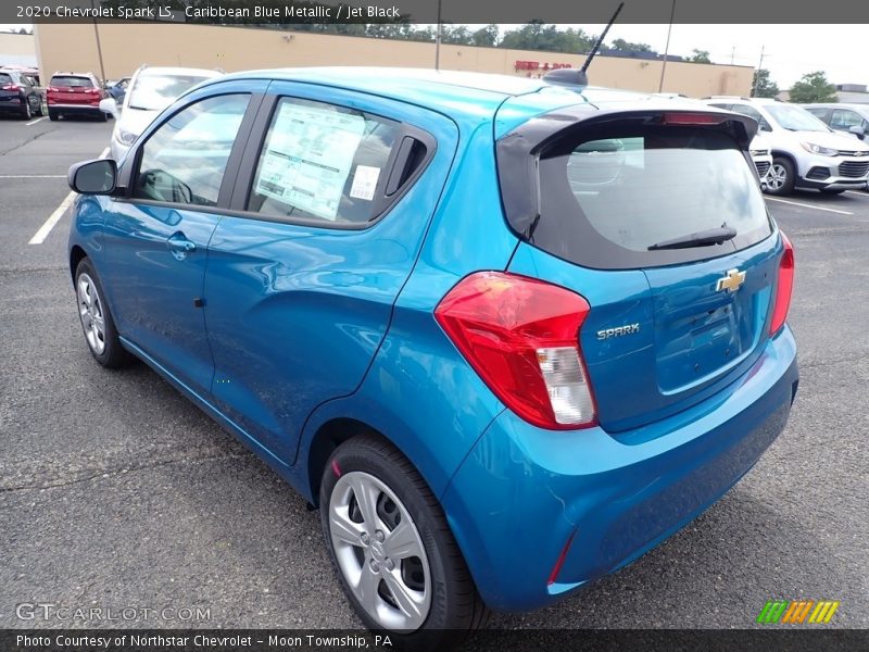 Caribbean Blue Metallic / Jet Black 2020 Chevrolet Spark LS