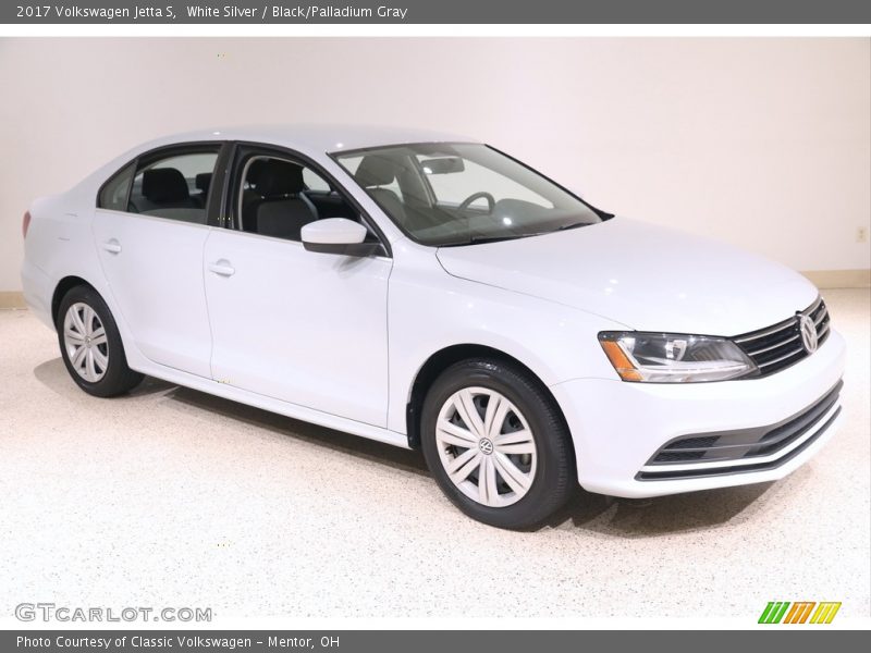 White Silver / Black/Palladium Gray 2017 Volkswagen Jetta S