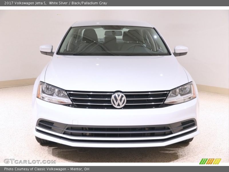 White Silver / Black/Palladium Gray 2017 Volkswagen Jetta S