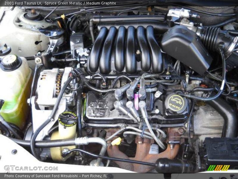 Spruce Green Metallic / Medium Graphite 2001 Ford Taurus LX