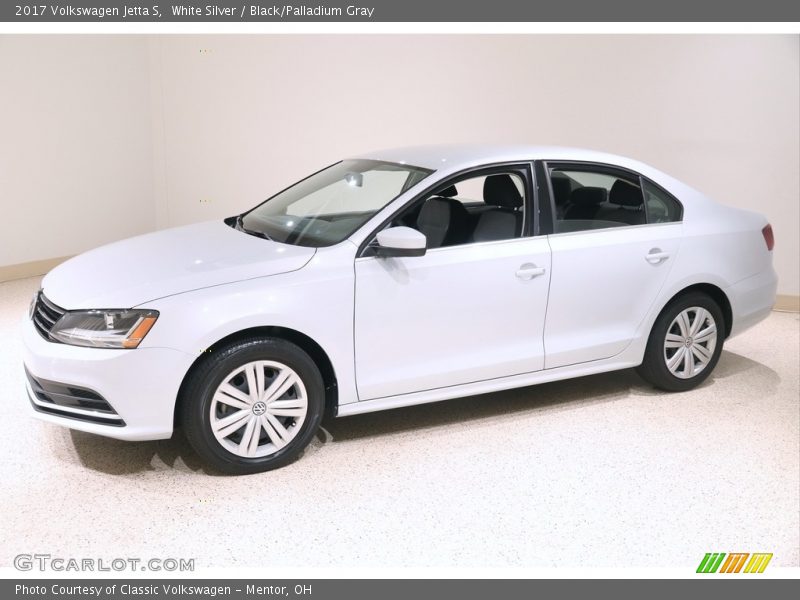 White Silver / Black/Palladium Gray 2017 Volkswagen Jetta S