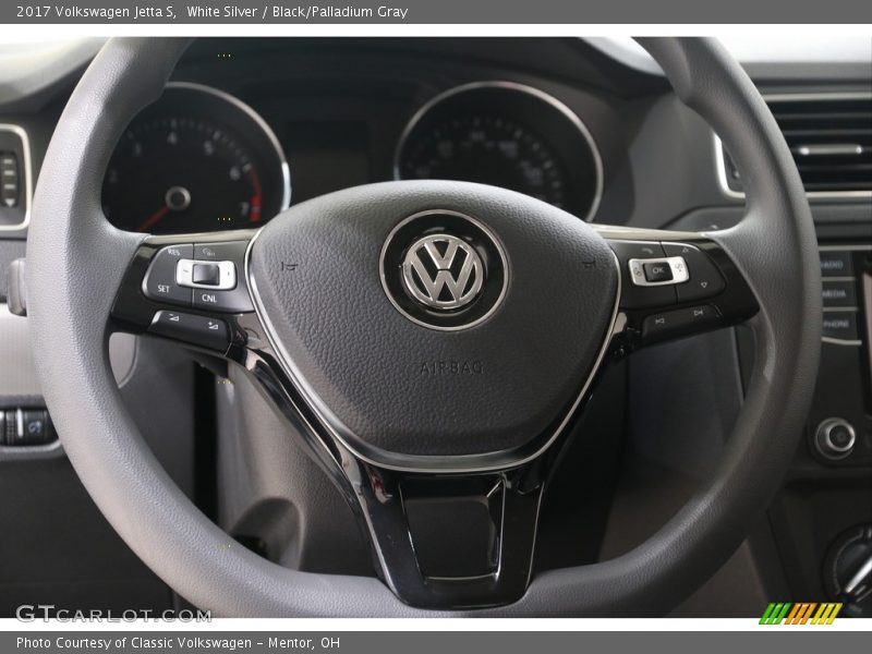 White Silver / Black/Palladium Gray 2017 Volkswagen Jetta S