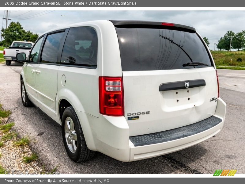 Stone White / Dark Slate Gray/Light Shale 2009 Dodge Grand Caravan SE