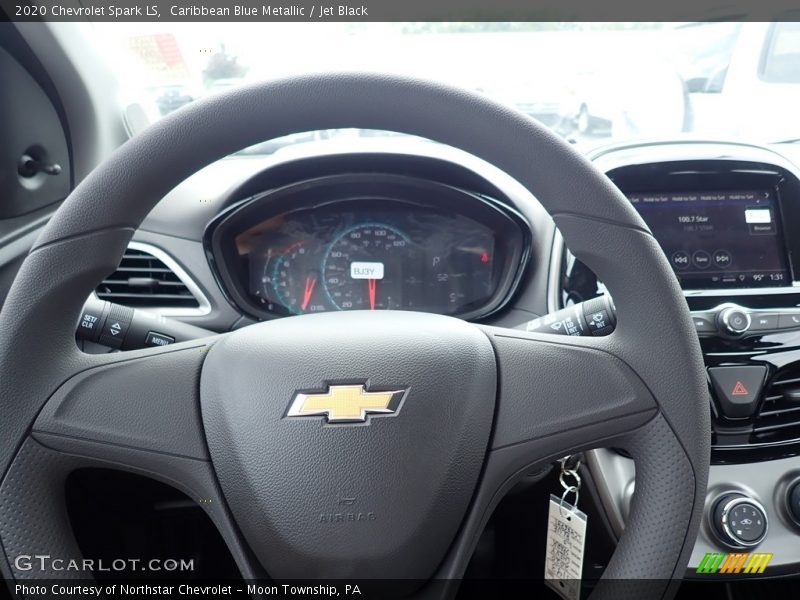 Caribbean Blue Metallic / Jet Black 2020 Chevrolet Spark LS