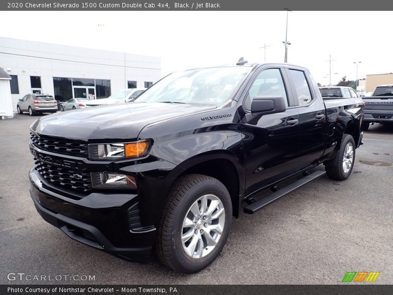 Black / Jet Black 2020 Chevrolet Silverado 1500 Custom Double Cab 4x4