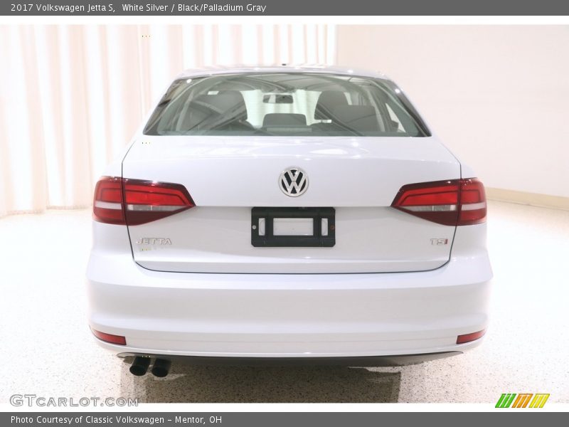 White Silver / Black/Palladium Gray 2017 Volkswagen Jetta S