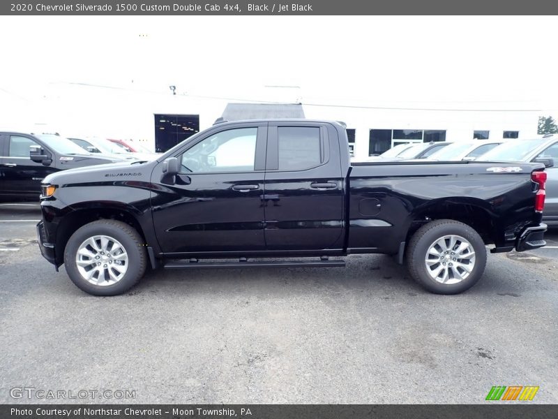 Black / Jet Black 2020 Chevrolet Silverado 1500 Custom Double Cab 4x4