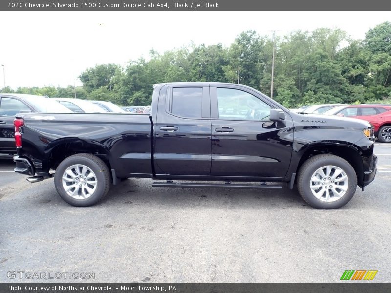 Black / Jet Black 2020 Chevrolet Silverado 1500 Custom Double Cab 4x4