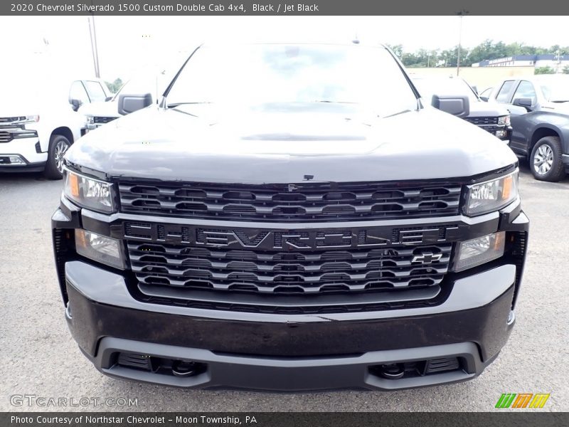 Black / Jet Black 2020 Chevrolet Silverado 1500 Custom Double Cab 4x4