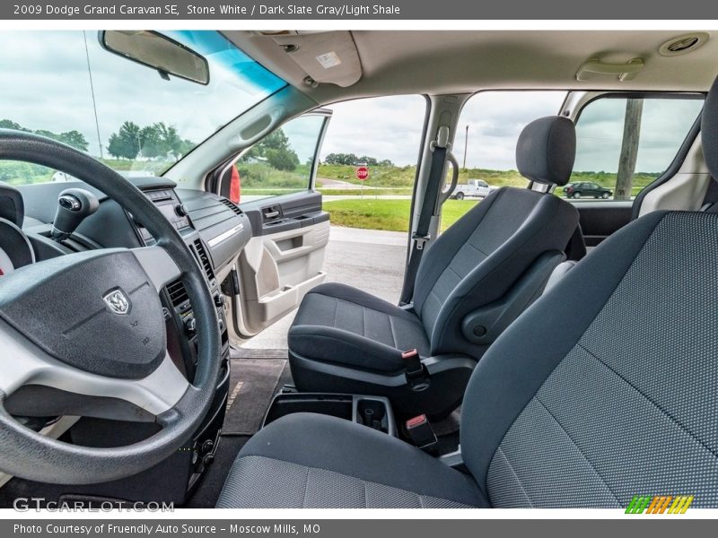 Stone White / Dark Slate Gray/Light Shale 2009 Dodge Grand Caravan SE