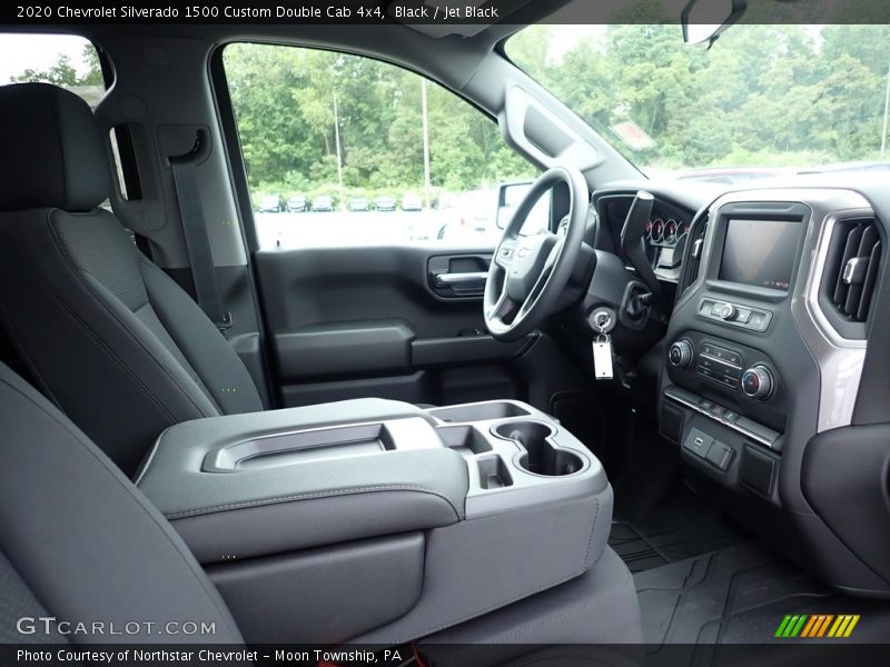 Black / Jet Black 2020 Chevrolet Silverado 1500 Custom Double Cab 4x4