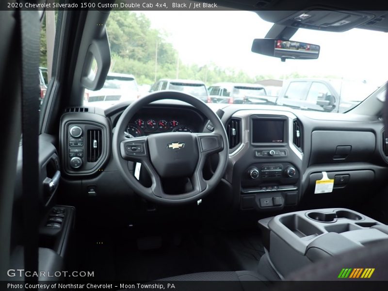 Black / Jet Black 2020 Chevrolet Silverado 1500 Custom Double Cab 4x4