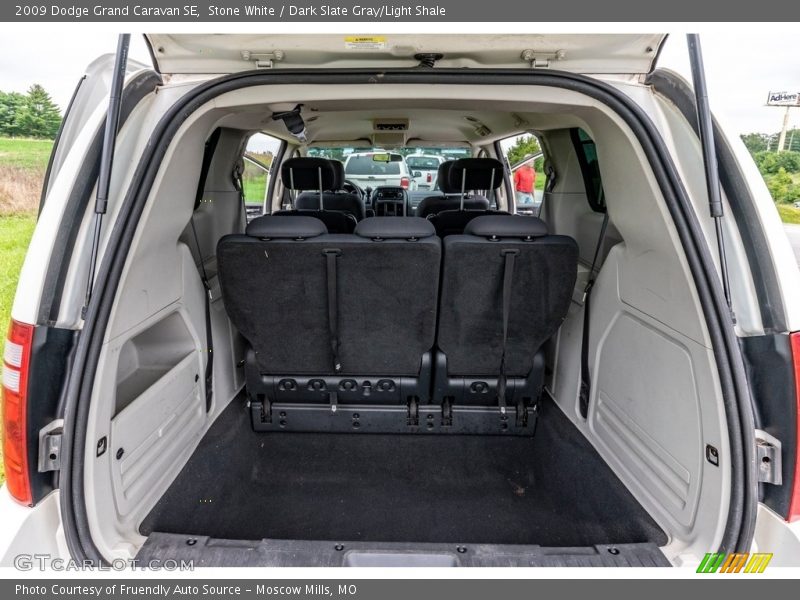 Stone White / Dark Slate Gray/Light Shale 2009 Dodge Grand Caravan SE