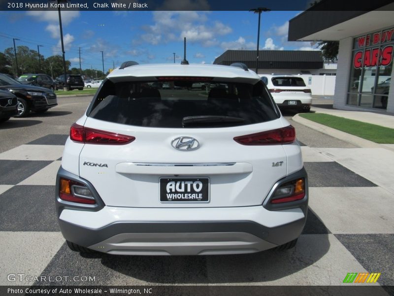 Chalk White / Black 2018 Hyundai Kona Limited