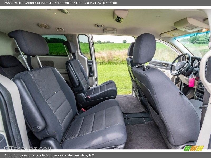 Stone White / Dark Slate Gray/Light Shale 2009 Dodge Grand Caravan SE