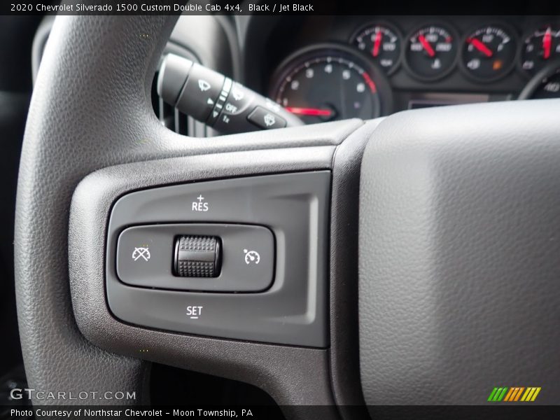 Black / Jet Black 2020 Chevrolet Silverado 1500 Custom Double Cab 4x4