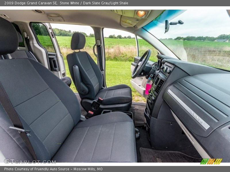 Stone White / Dark Slate Gray/Light Shale 2009 Dodge Grand Caravan SE