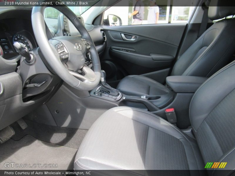 Chalk White / Black 2018 Hyundai Kona Limited