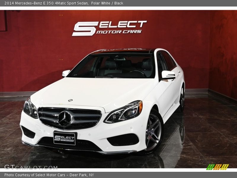 Polar White / Black 2014 Mercedes-Benz E 350 4Matic Sport Sedan
