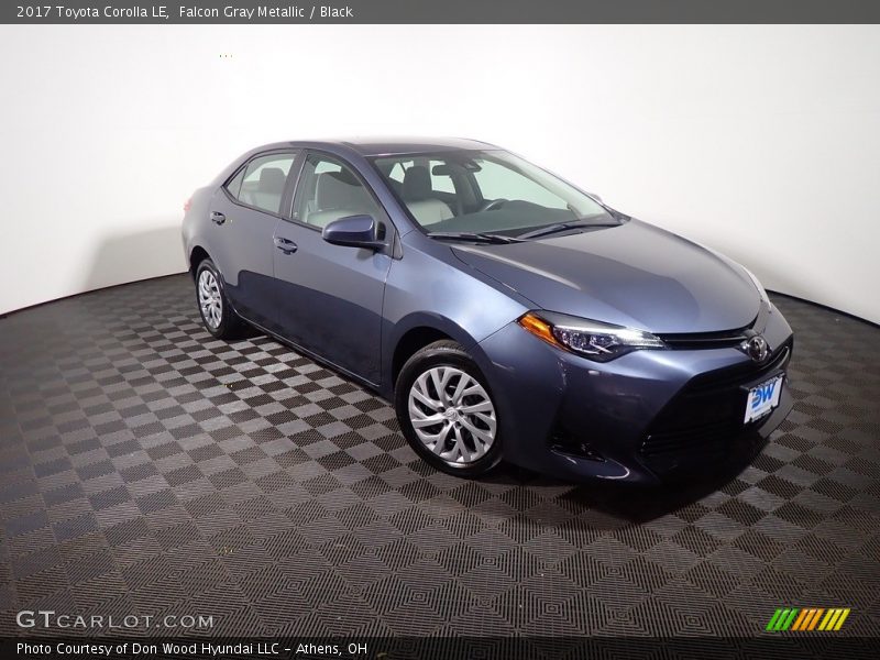 Falcon Gray Metallic / Black 2017 Toyota Corolla LE