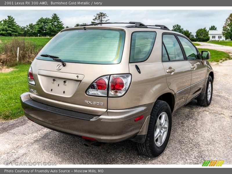 Burnished Gold Metallic / Ivory 2001 Lexus RX 300 AWD