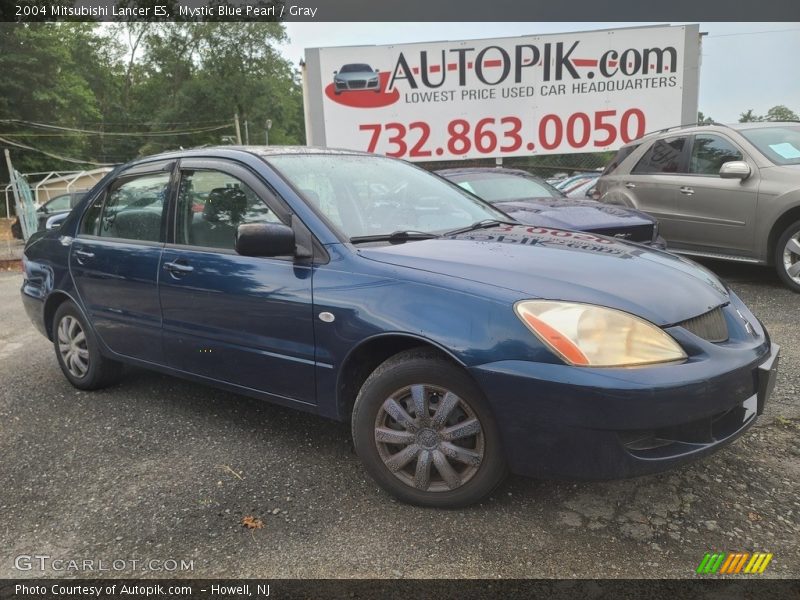 Mystic Blue Pearl / Gray 2004 Mitsubishi Lancer ES